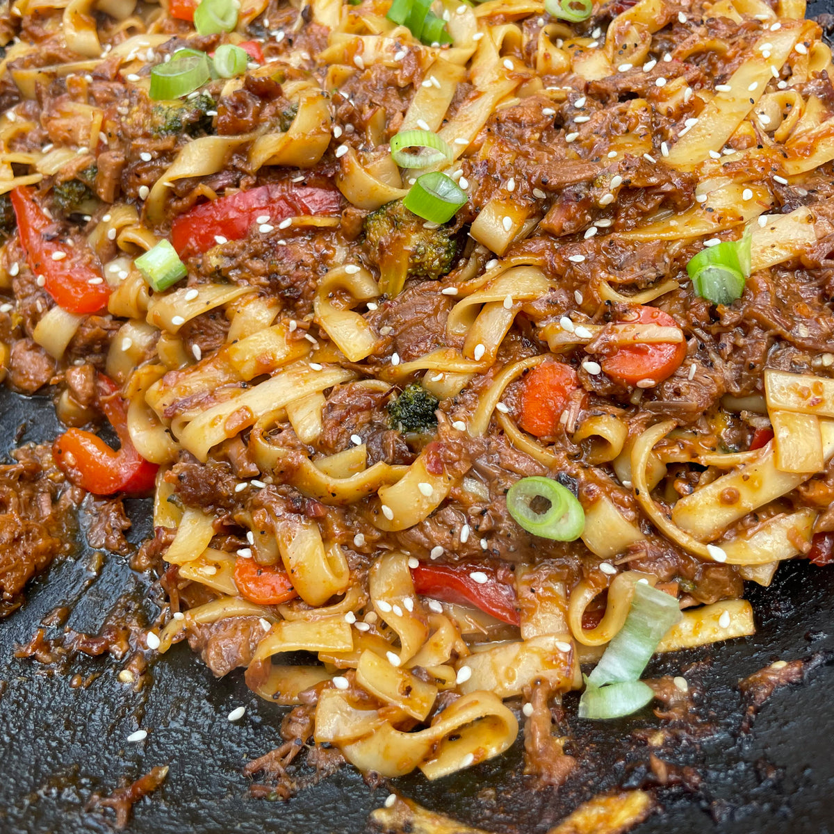 Brisket BBQ Stir Fry Lo Mein
