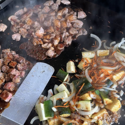 Hibachi Steak, Chicken, & Shrimp on the Griddle: The Ultimate Guide