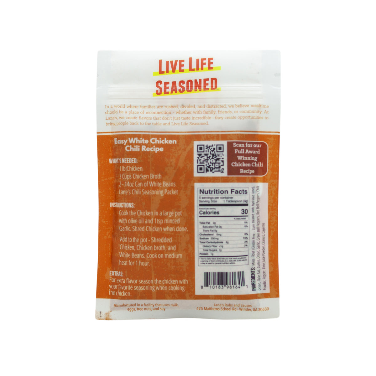Lane's White Chili Mix