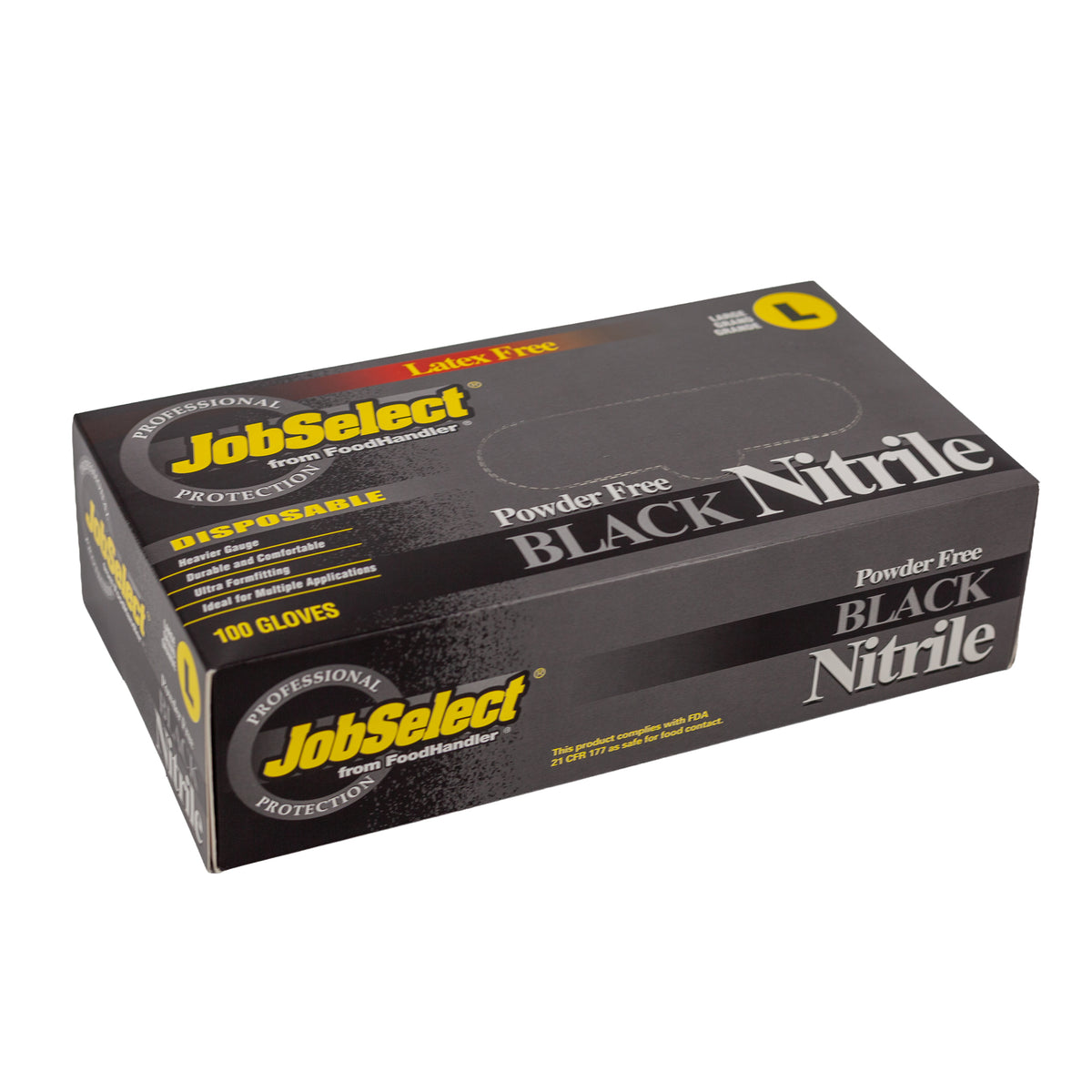 Black Nitrile BBQ Gloves - 100 Count Box