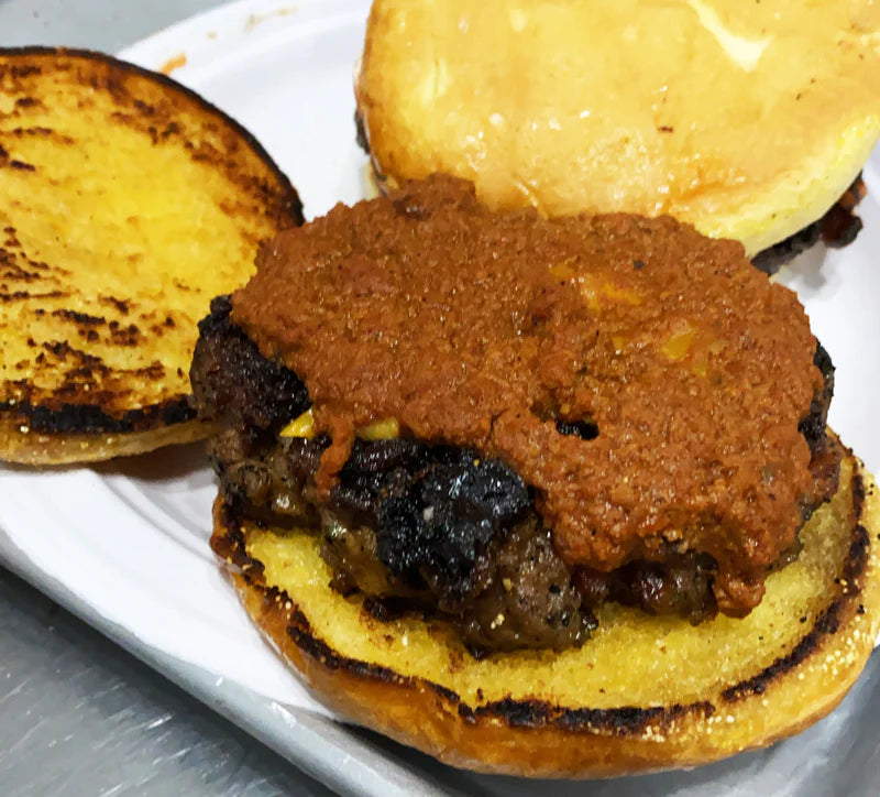 Chili Cheese Bacon Burger