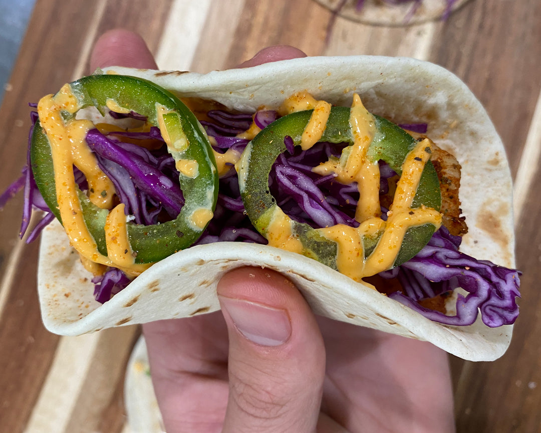 Spicy Chili Lime Shrimp Street Tacos
