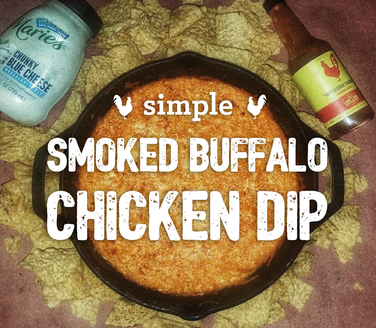 Smoked Buffalo Chicken Dip
