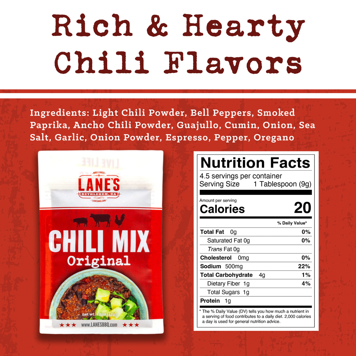 Lane's Original Chili Mix