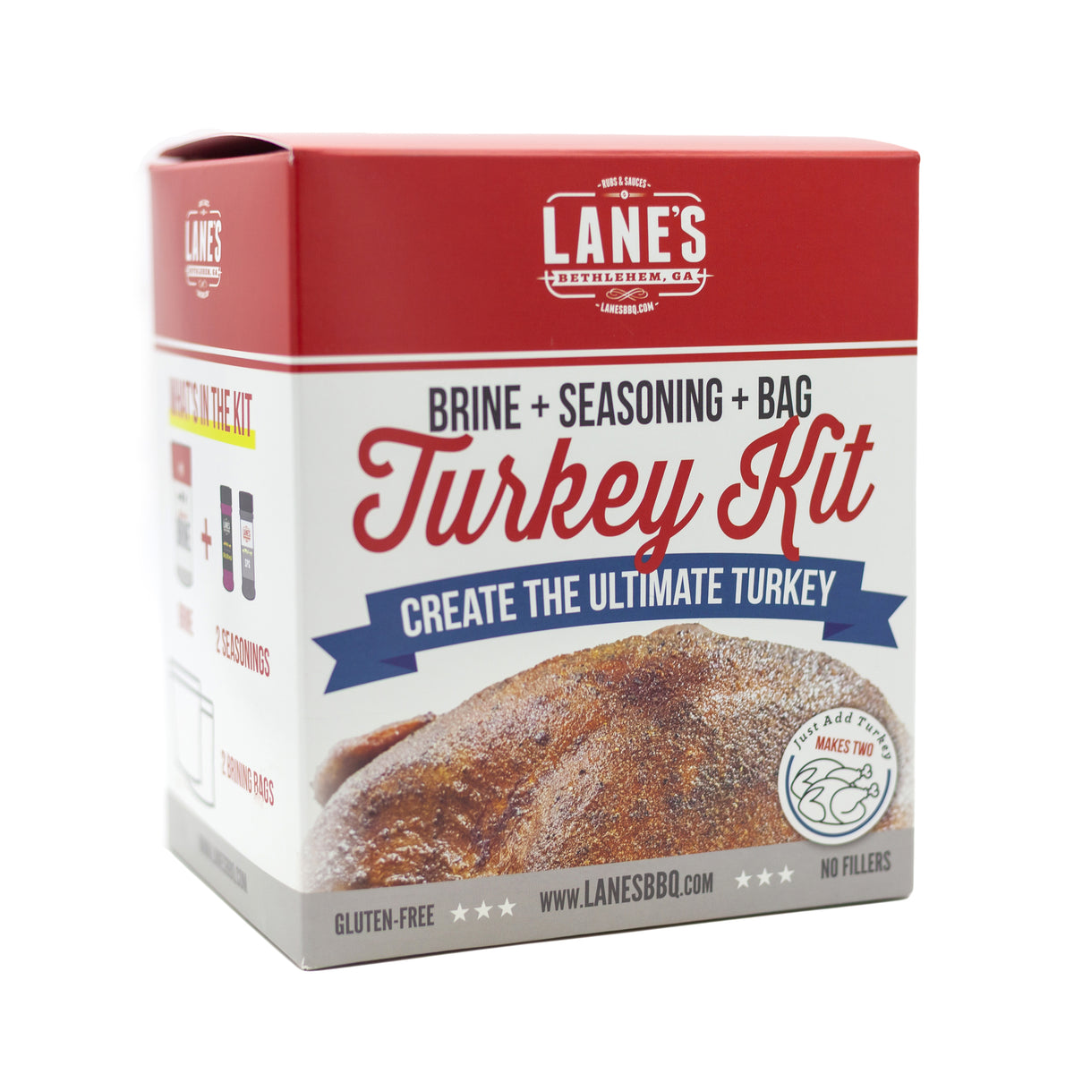 Lane's Turkey Kit packaging with a turkey on a white background