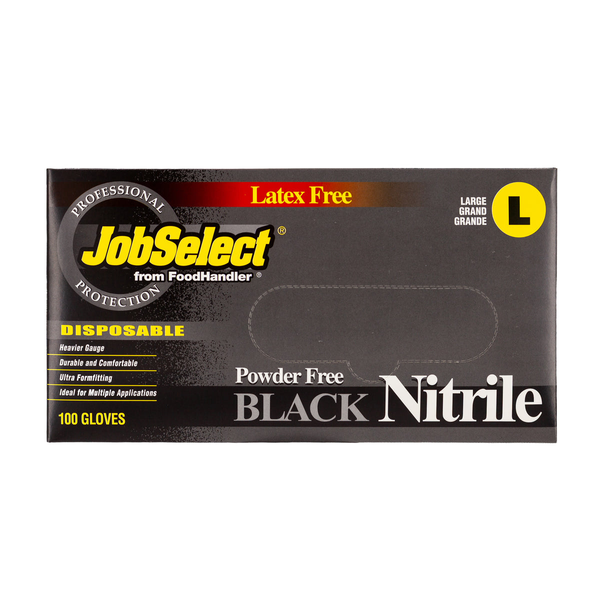 Black Nitrile BBQ Gloves - 100 Count Box