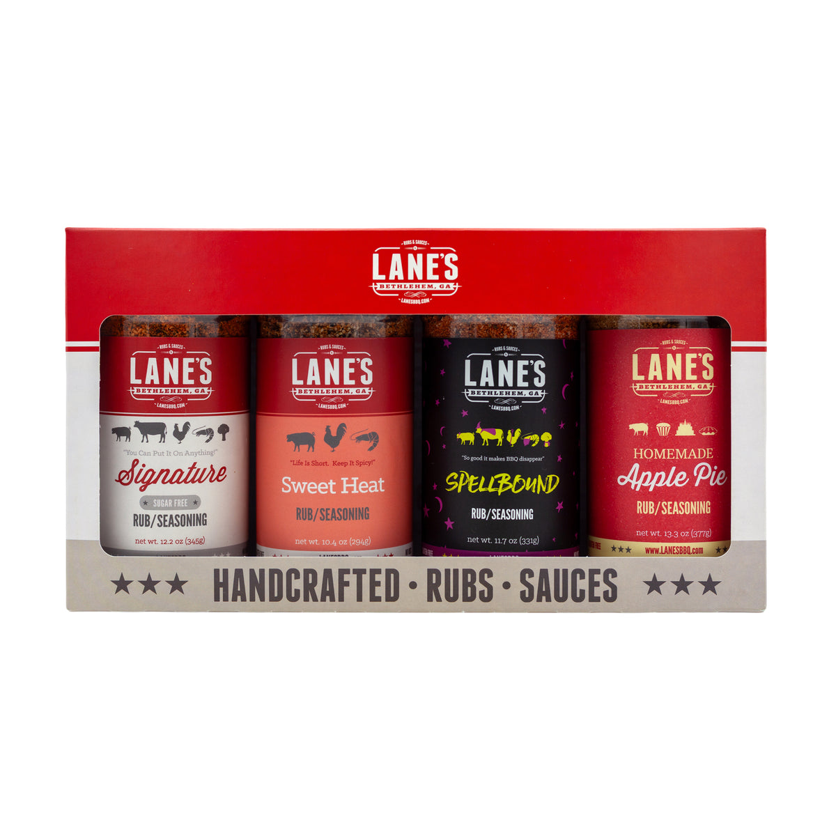 Lane's Best Pork Rubs 4-Pack Set