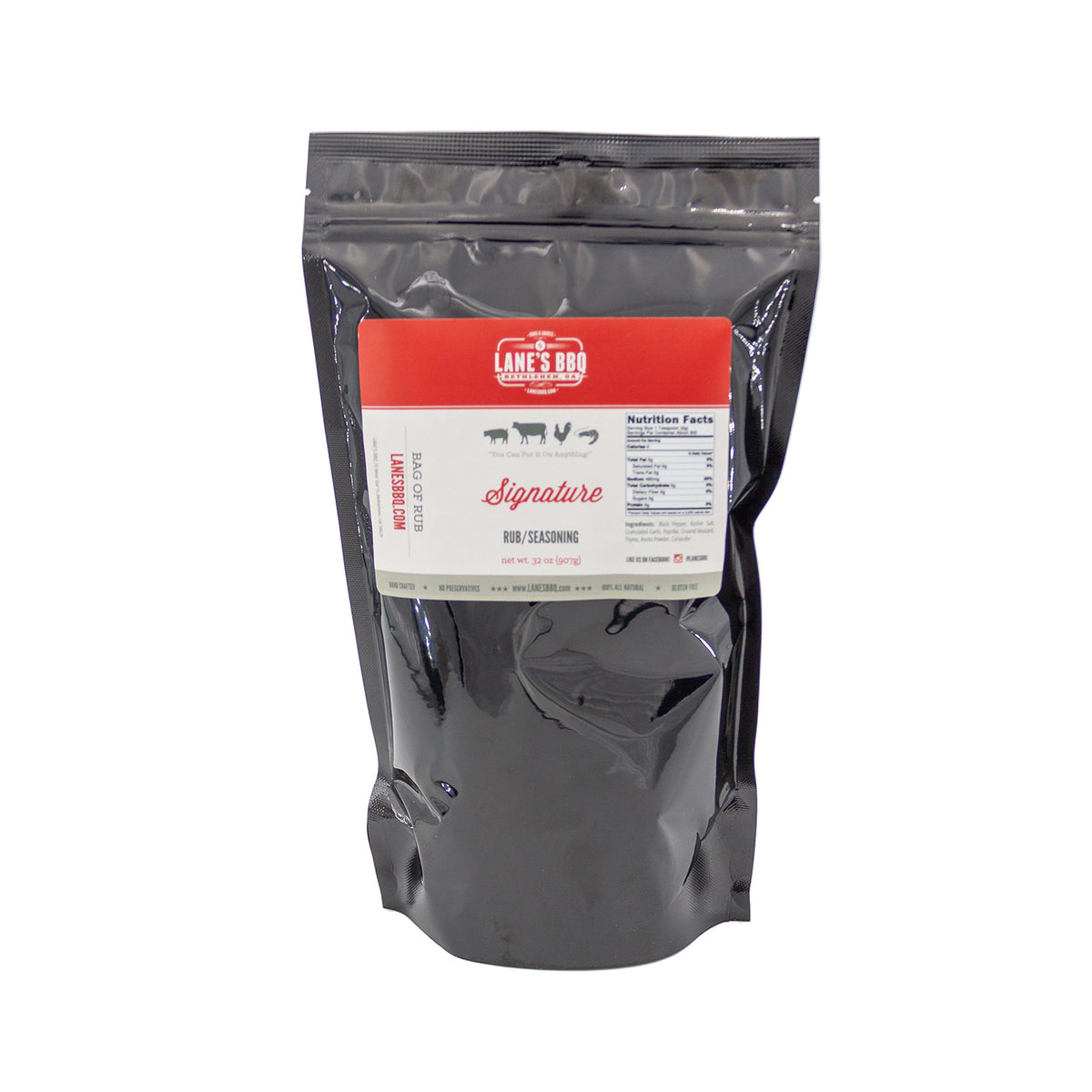 2lb Bag of Lane's Signature BBQ Rub Seasoning